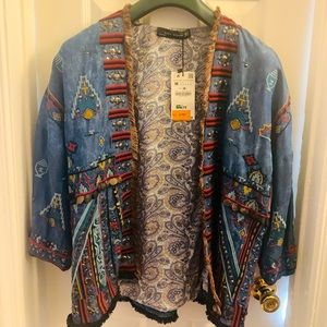 Zara Embroidered Kimono